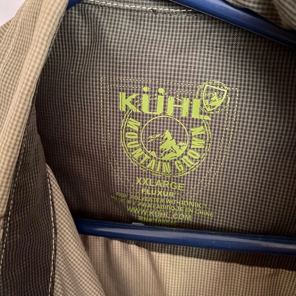 Kuhl Gray/Green Long Sleeve Hiking Shirt - Picture 2 of 10